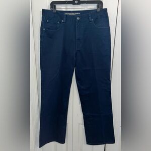 Silver Clouds Mens Retro 90s Jeans Size 34x32 Navy Blue Heavy Denim Tapered